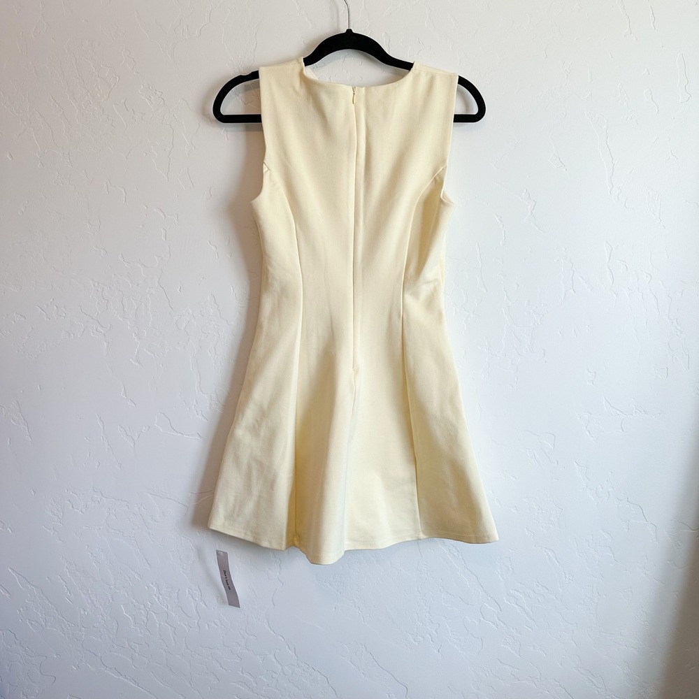 Reformation | NWT‎ Ava Heavy Lined Knit Mini Dress in Lemon Yellow Size XS - Picture 6 of 10